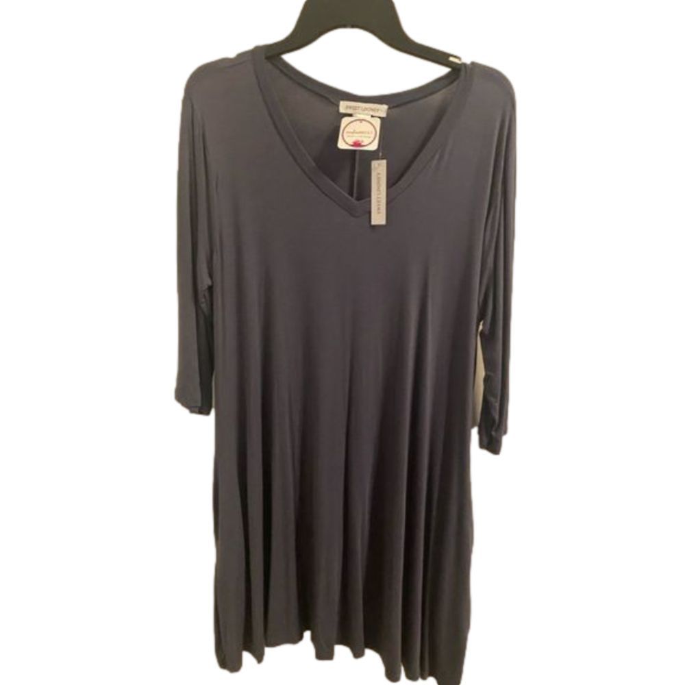Long Sleeve Grey Dress